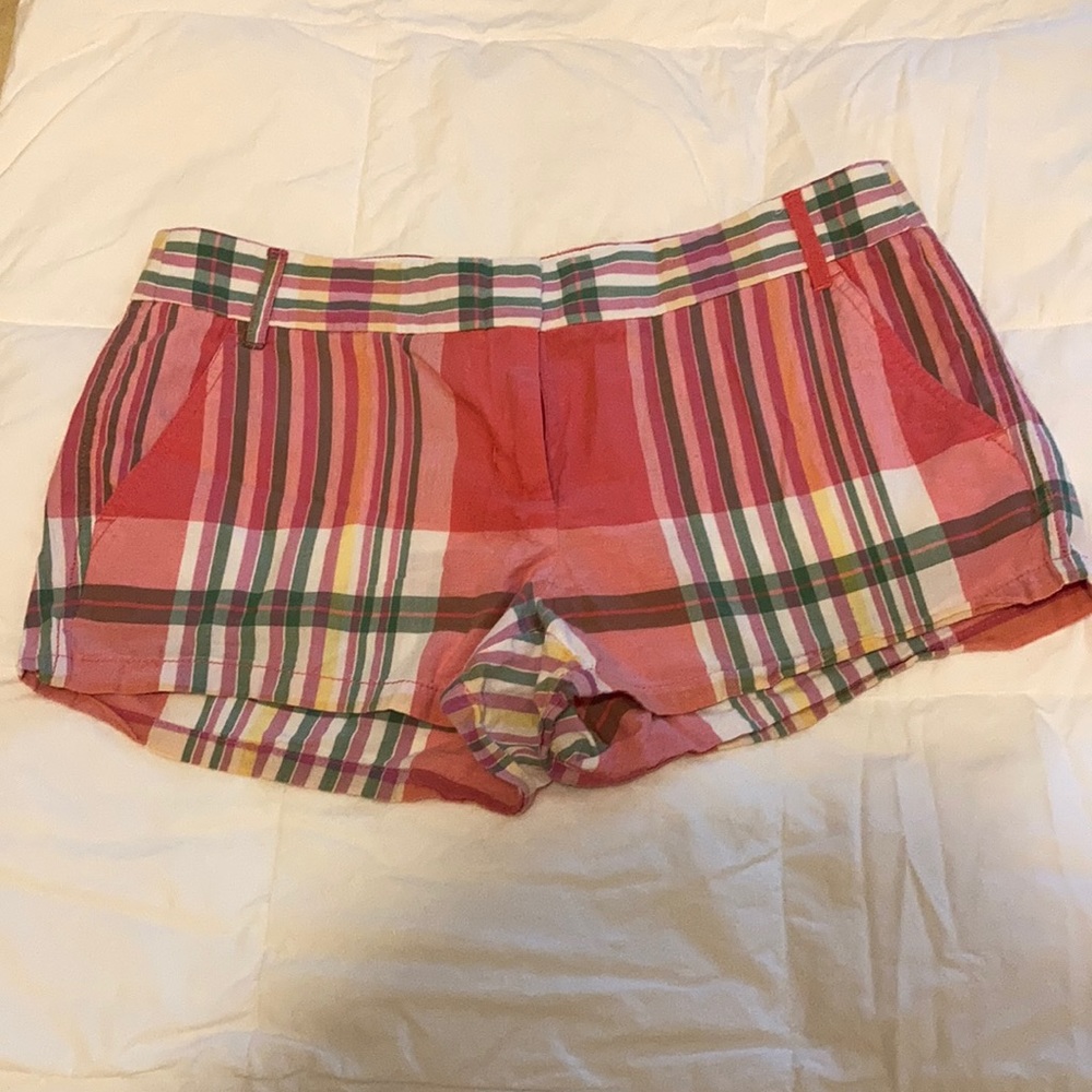 J. Crew Madras plaid 3” inseam short